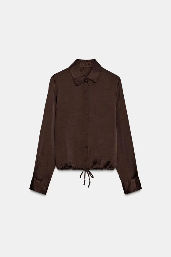 АТЛАСНАЯ РУБАШКА ZW COLLECTION