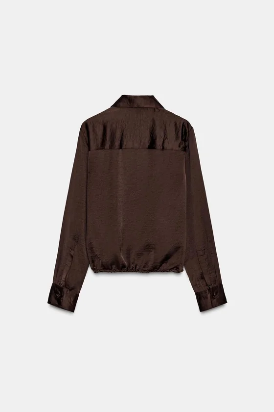 АТЛАСНАЯ РУБАШКА ZW COLLECTION