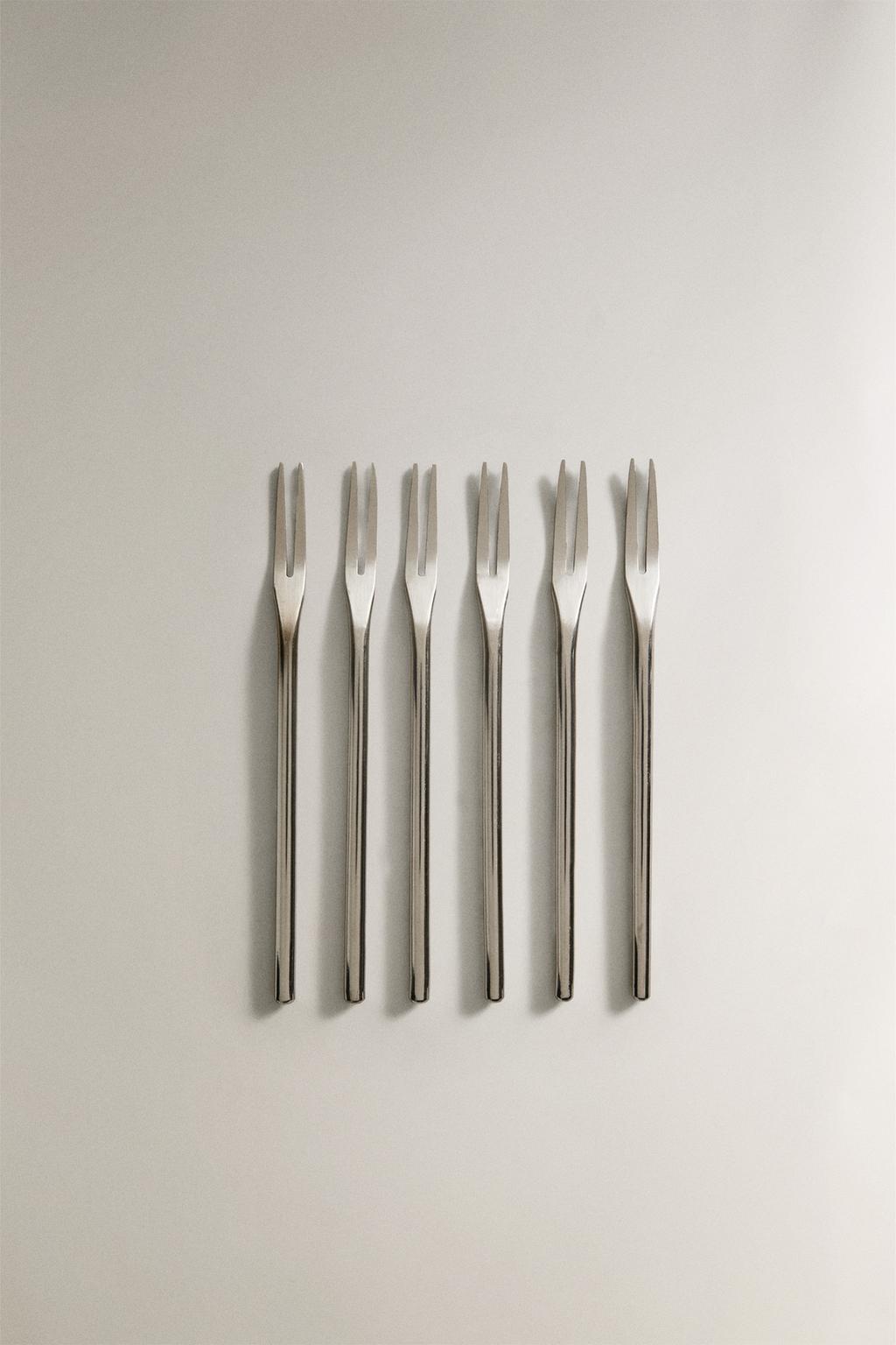 Набор столовых вилок из нержавеющей стали (набор из 6 штук)