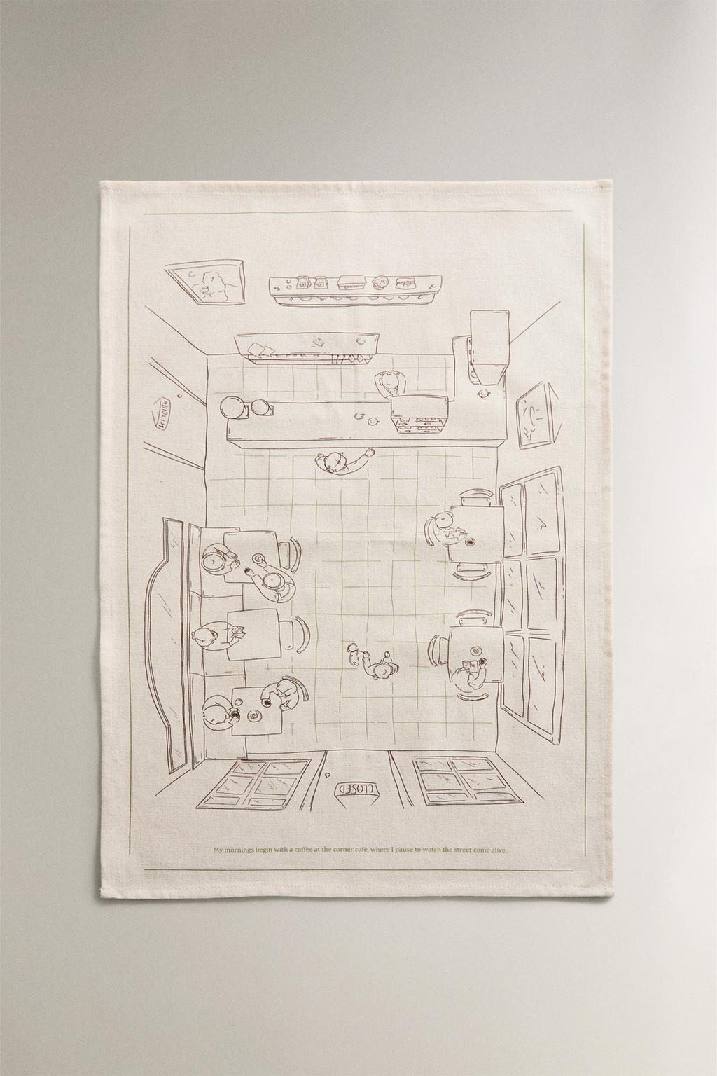 Набор хлопковых кухонных полотенец café (набор из 2 шт.)