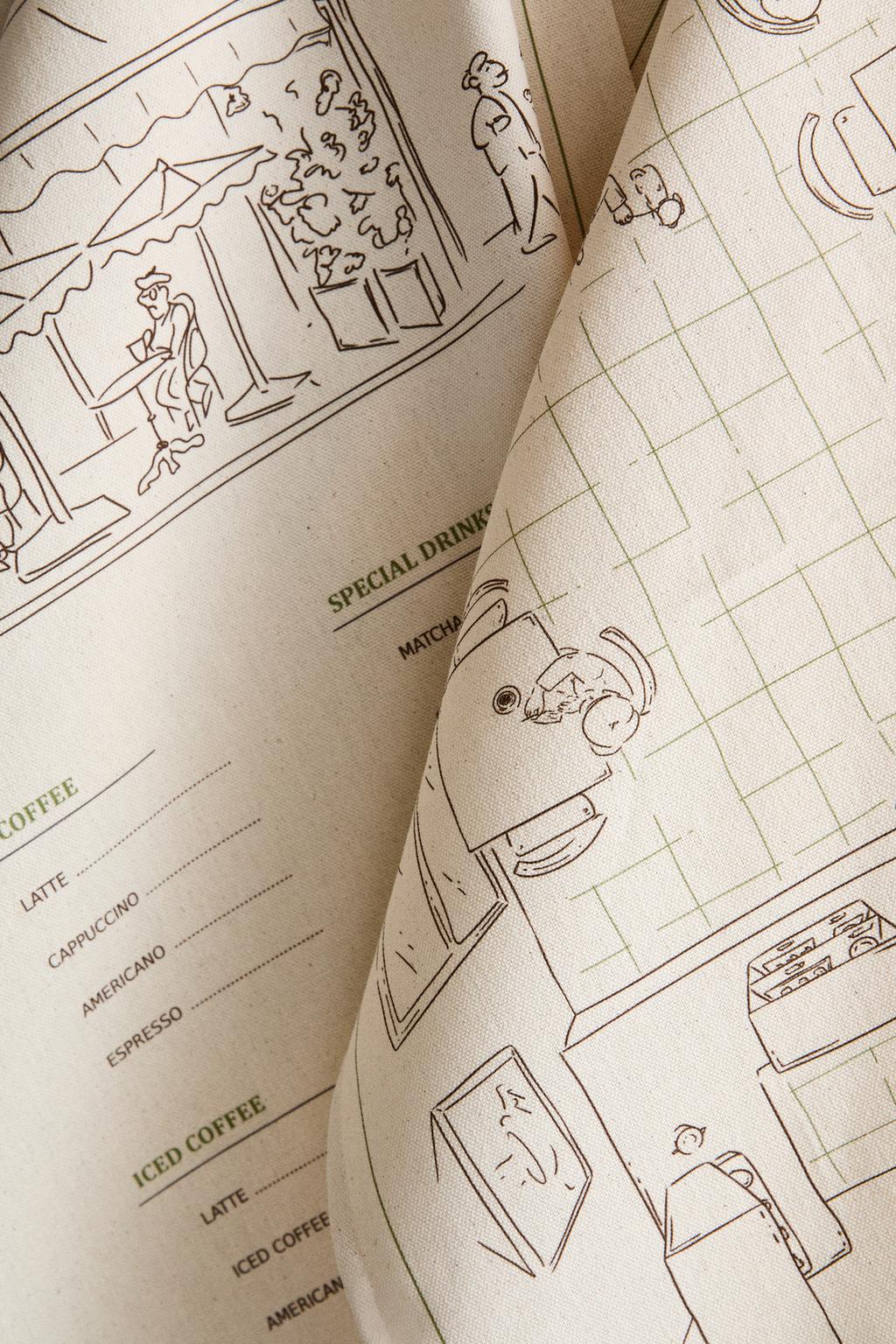 Набор хлопковых кухонных полотенец café (набор из 2 шт.)