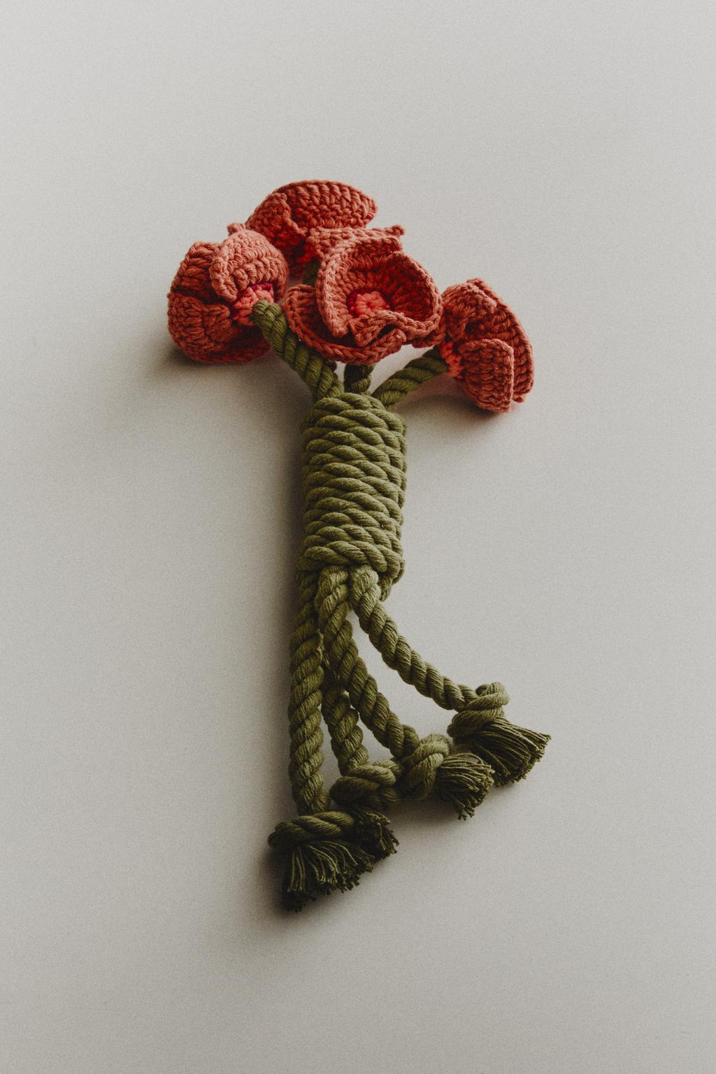 Игрушка для домашних животных поппи букет