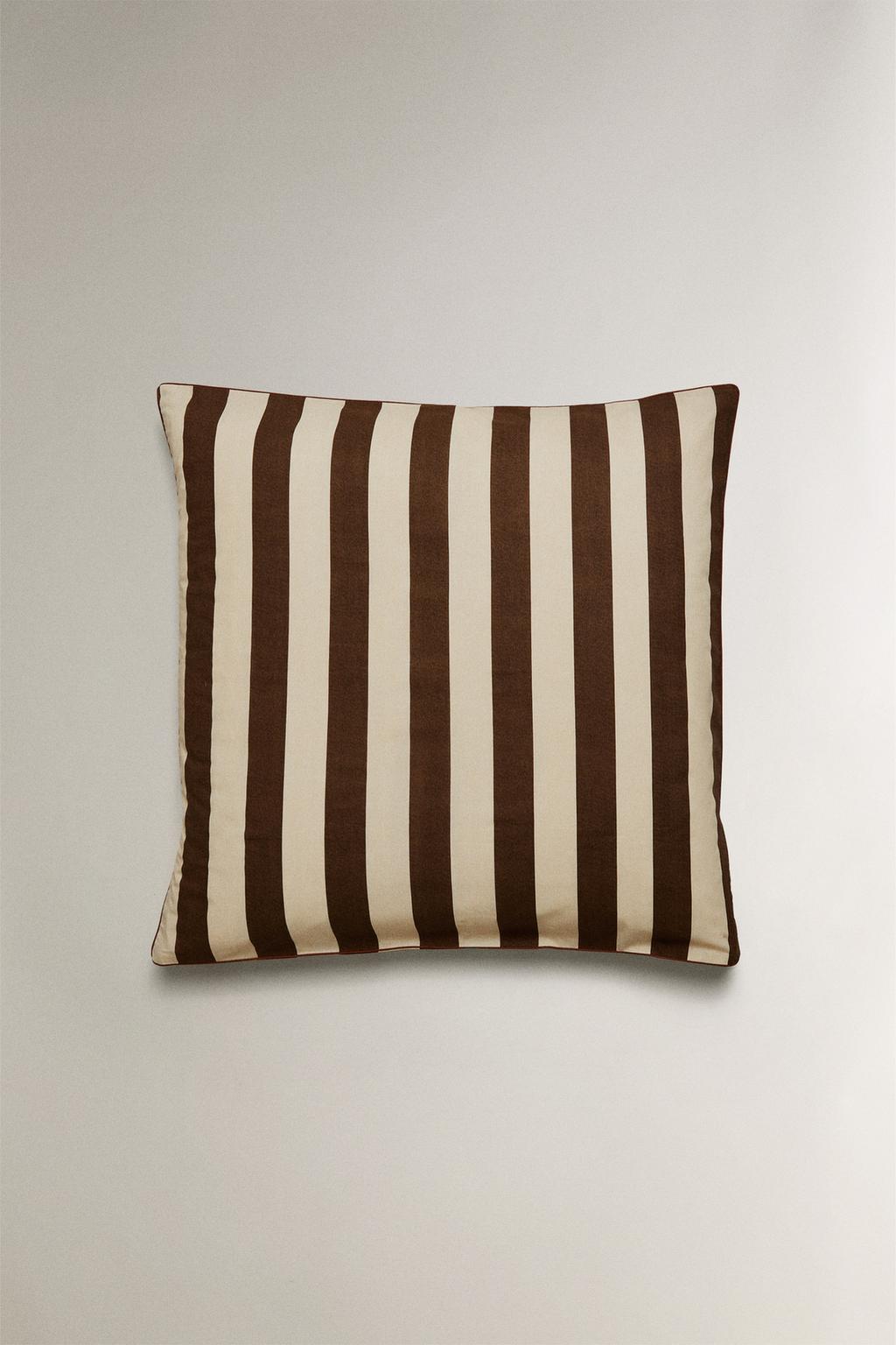 Пододеяльник из выцветшего хлопка в полоску