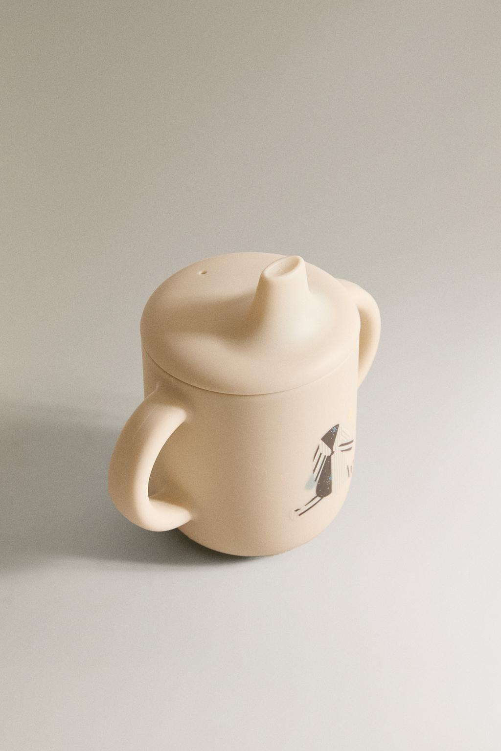 Детский силиконовый кубок для обучения с изображением кролика