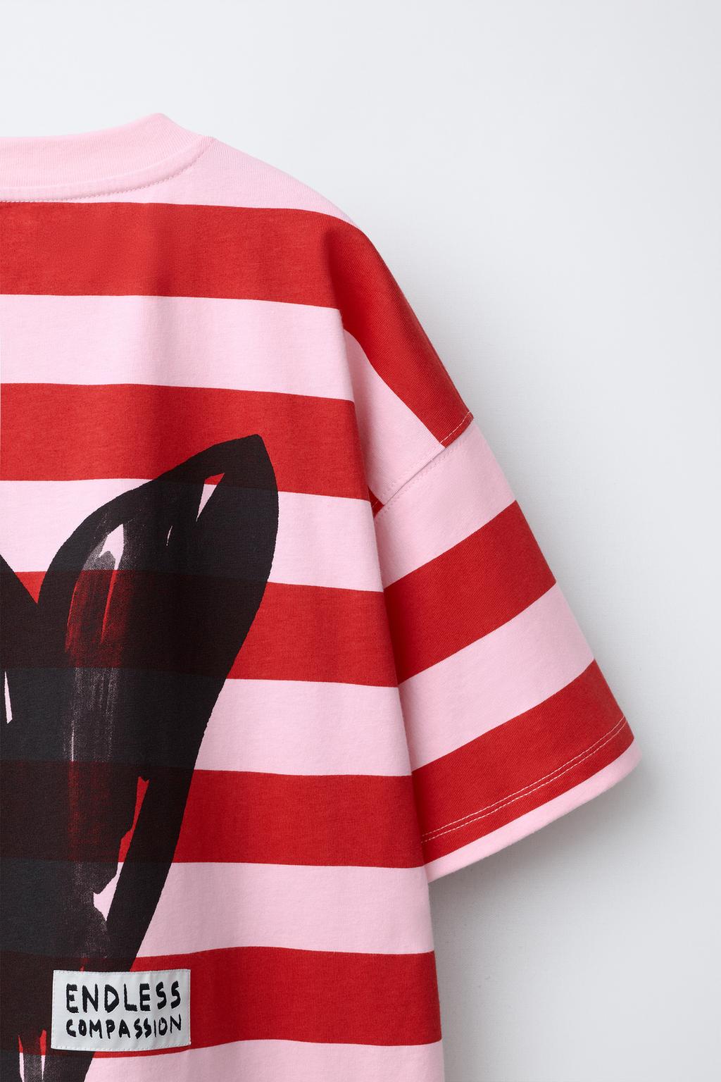 ФУТБОЛКА В ПОЛОСКУ С СЕРДЦЕМ