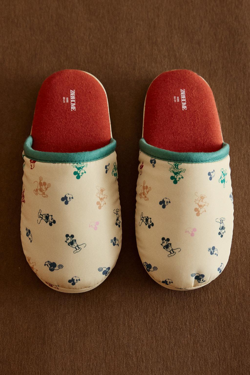 Детские тапочки-мюли с изображением микки и минни ©disney