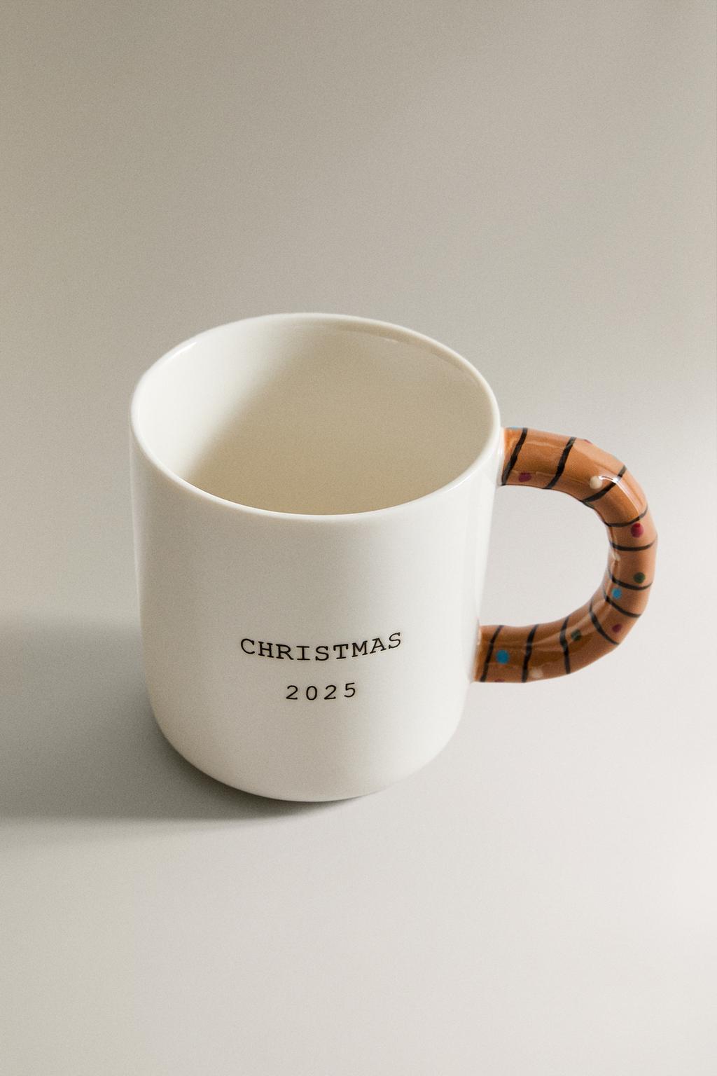 Детская рождественская кружка с буквой y из керамики