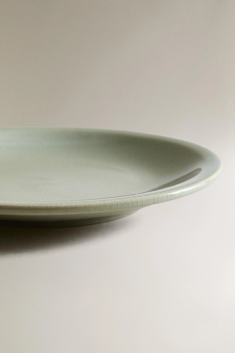 Эмалированный десертный тарелка из каменной керамики