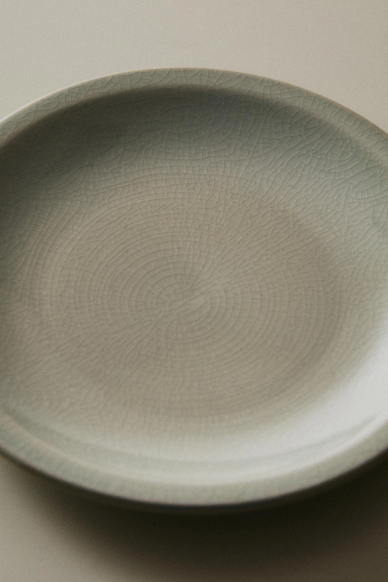 Эмалированный десертный тарелка из каменной керамики