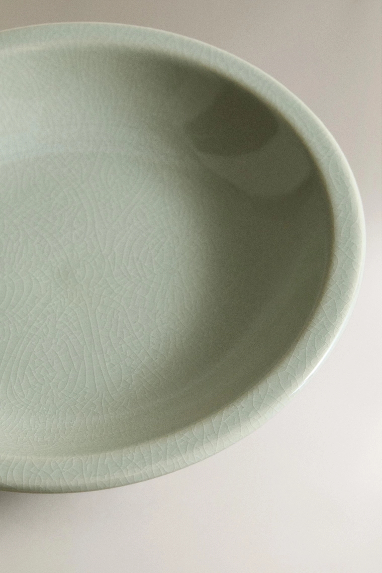 Эмалированный суповой тарелка из каменной керамики