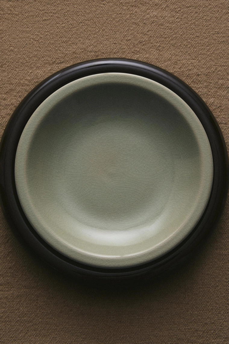 Эмалированный суповой тарелка из каменной керамики