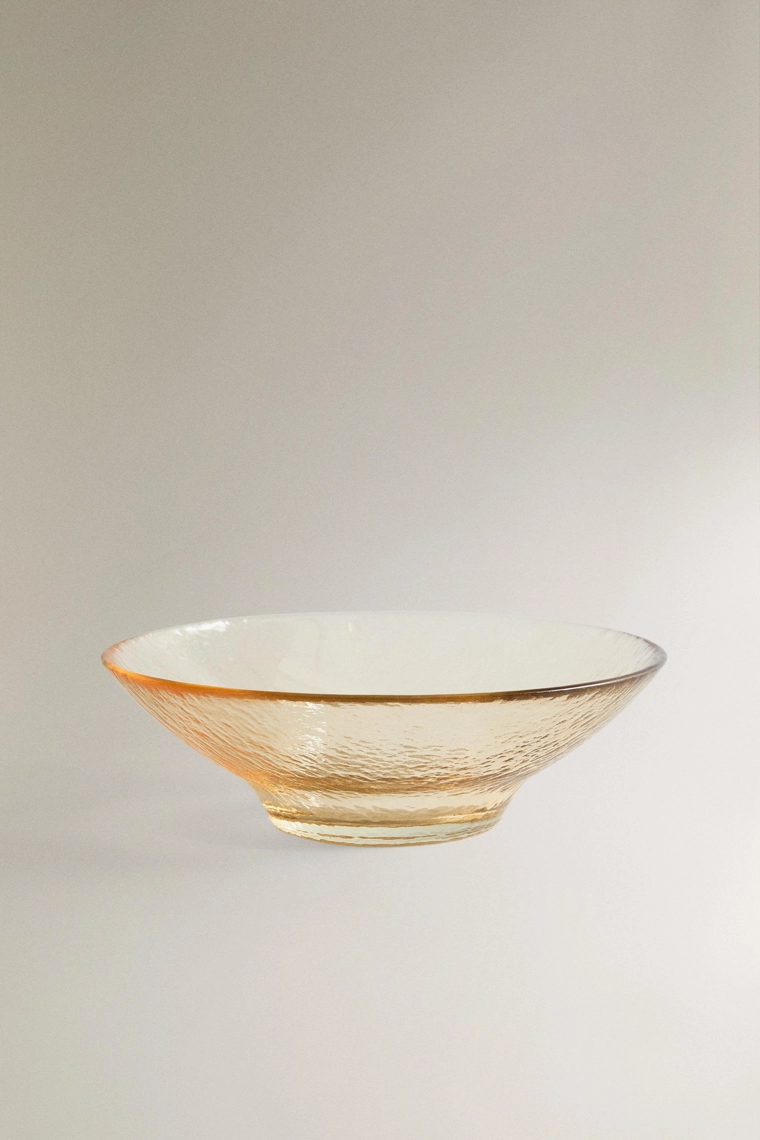 Текстурированная стеклянная чаша