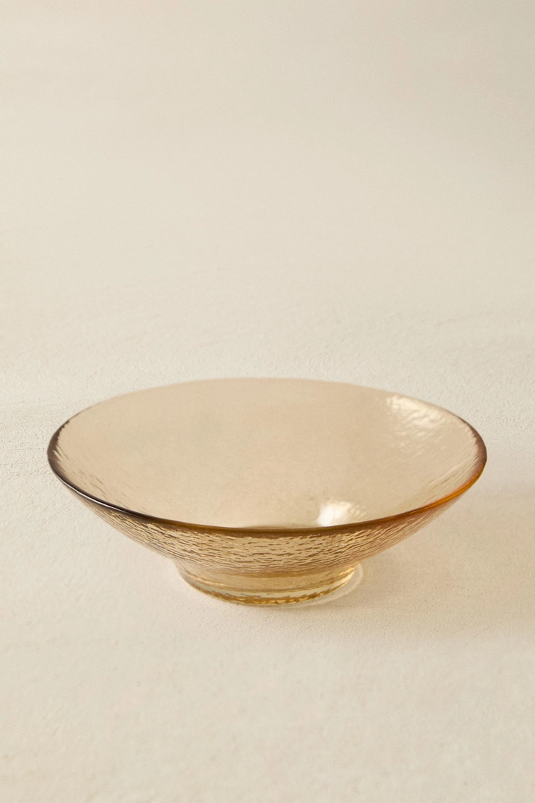 Текстурированная стеклянная чаша