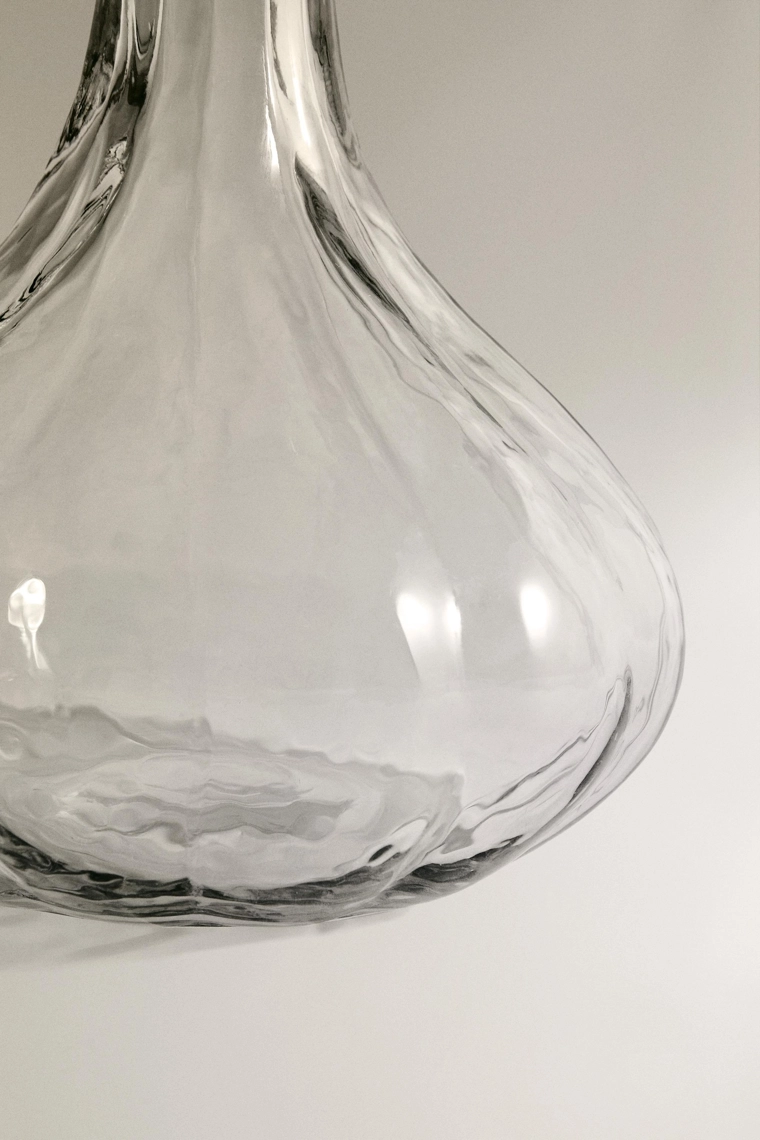 Декантер со стеклянным рельефным узором