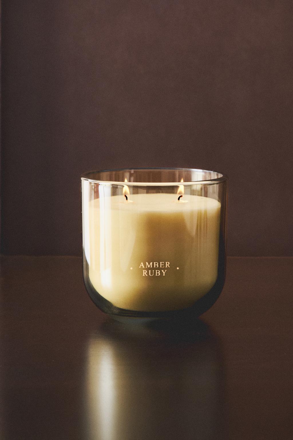 (400 г) ароматическая свеча amber ruby
