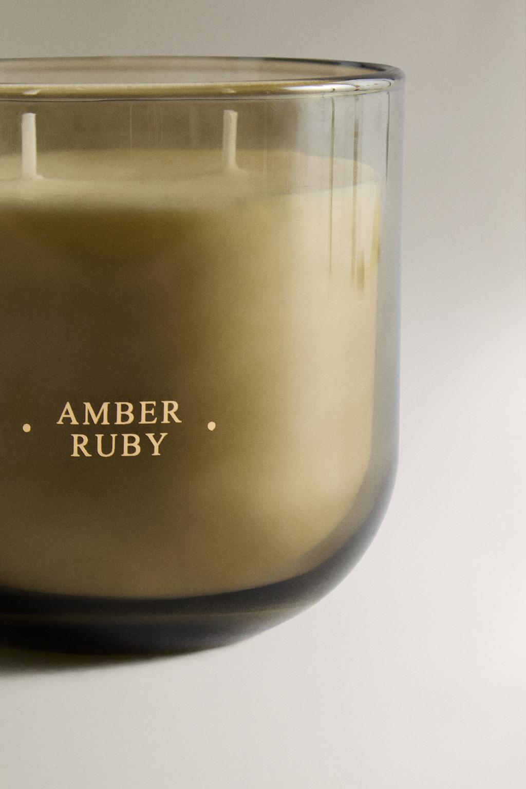 (400 г) ароматическая свеча amber ruby