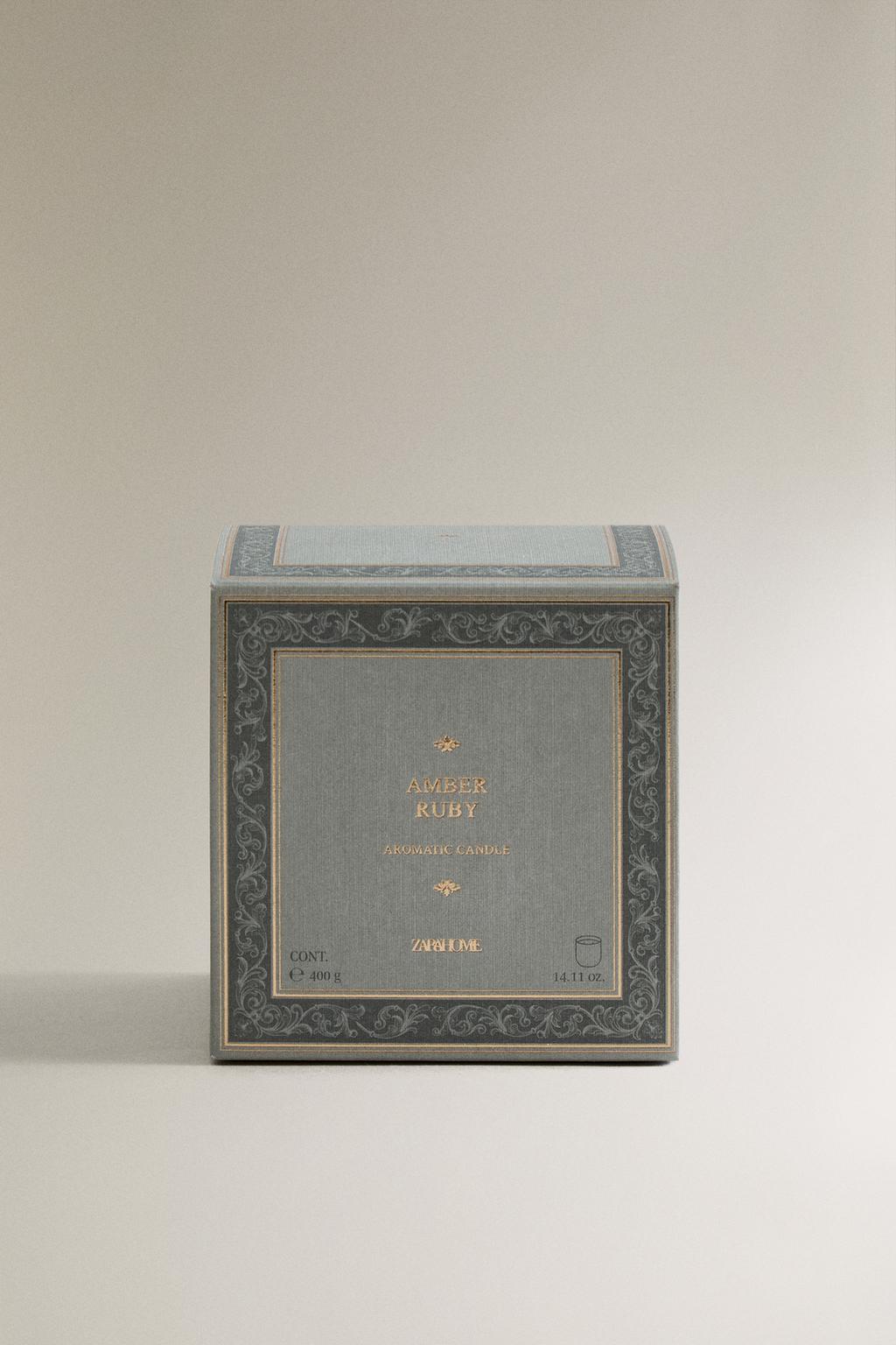 (400 г) ароматическая свеча amber ruby