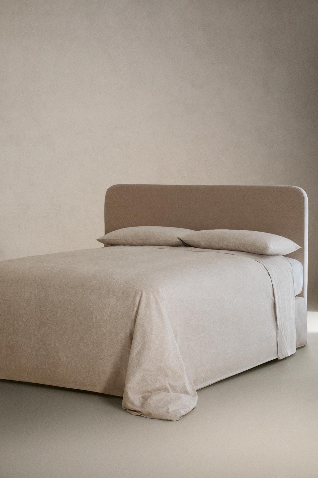 Покрывало из сатина с рисунком пэйсли