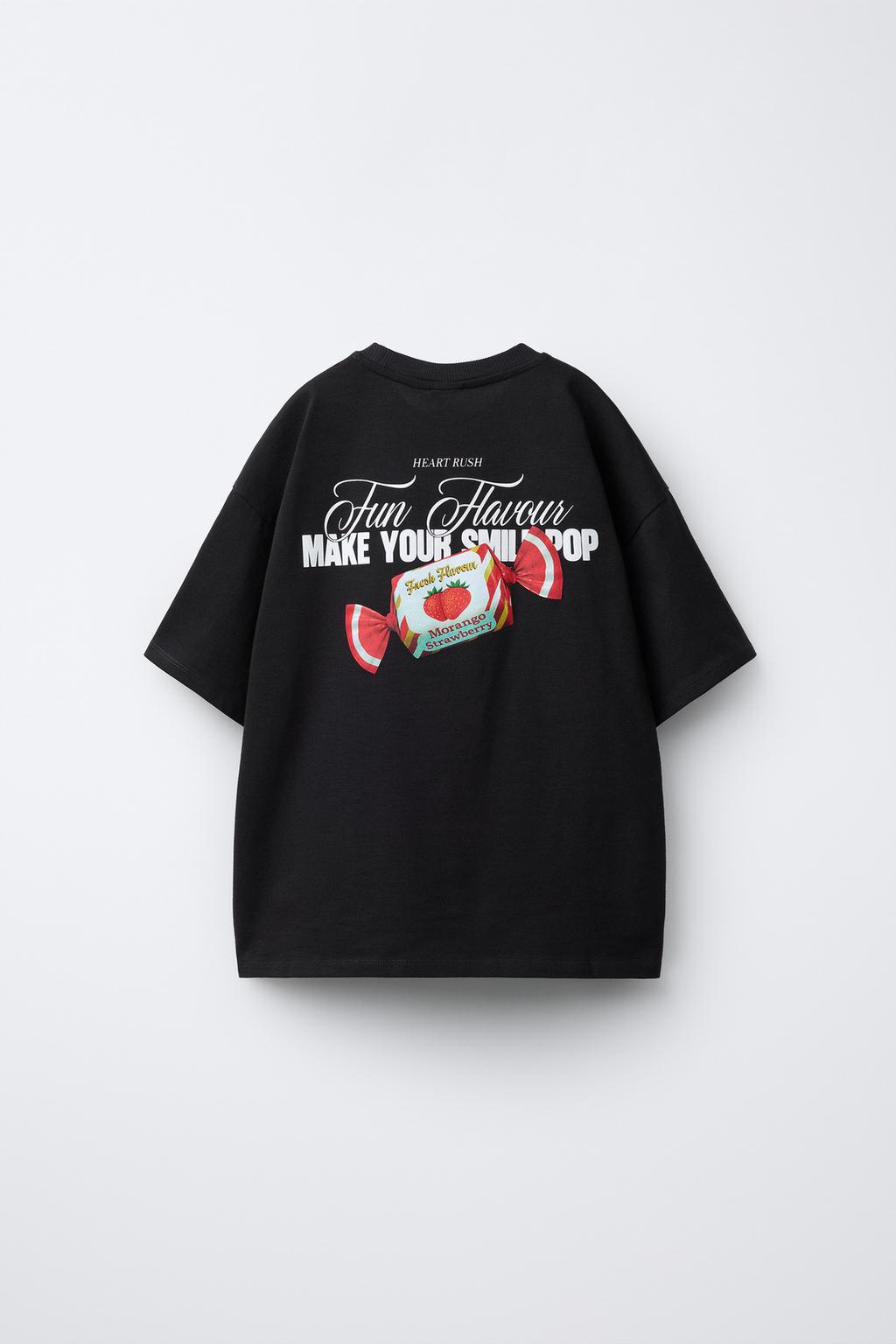 ФУТБОЛКА С ПРИНТОМ «ВИШНИ И КОНФЕТЫ»