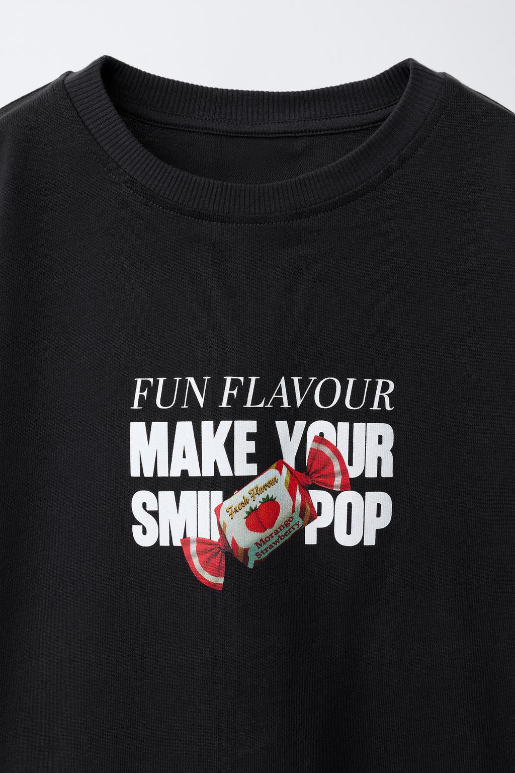 ФУТБОЛКА С ПРИНТОМ «ВИШНИ И КОНФЕТЫ»