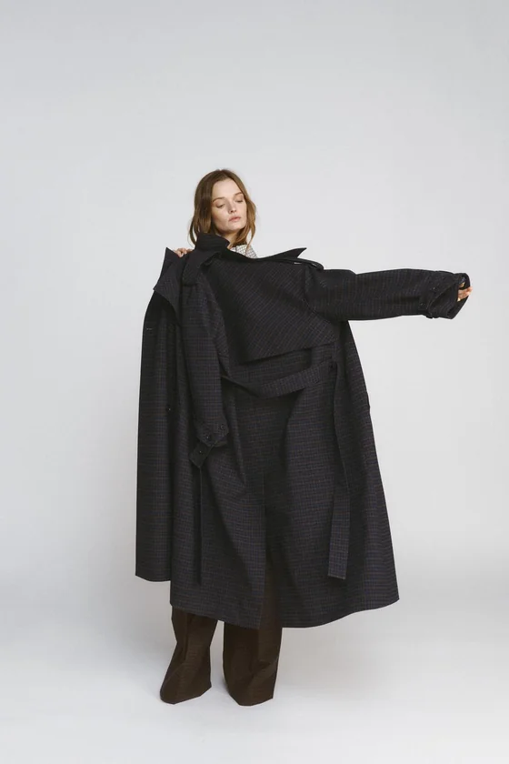ТРЕНЧ В КЛЕТКУ ZW COLLECTION LIMITED EDITION