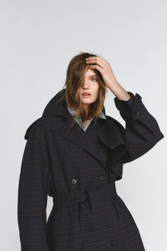 ТРЕНЧ В КЛЕТКУ ZW COLLECTION LIMITED EDITION