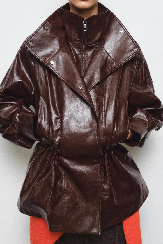 КУРТКА ИЗ ИСКУССТВЕННОЙ КОЖИ — ZW COLLECTION