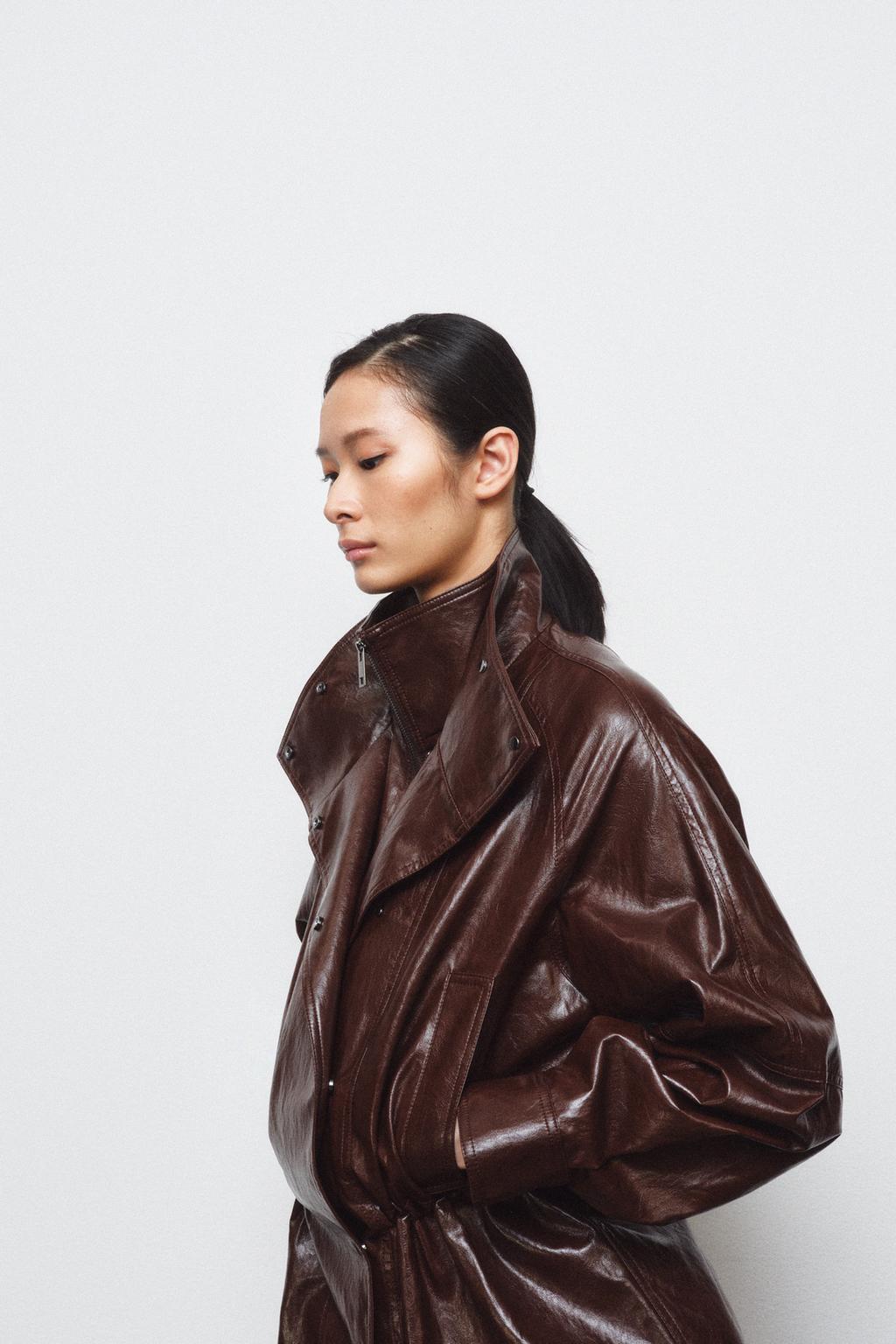 КУРТКА ИЗ ИСКУССТВЕННОЙ КОЖИ — ZW COLLECTION