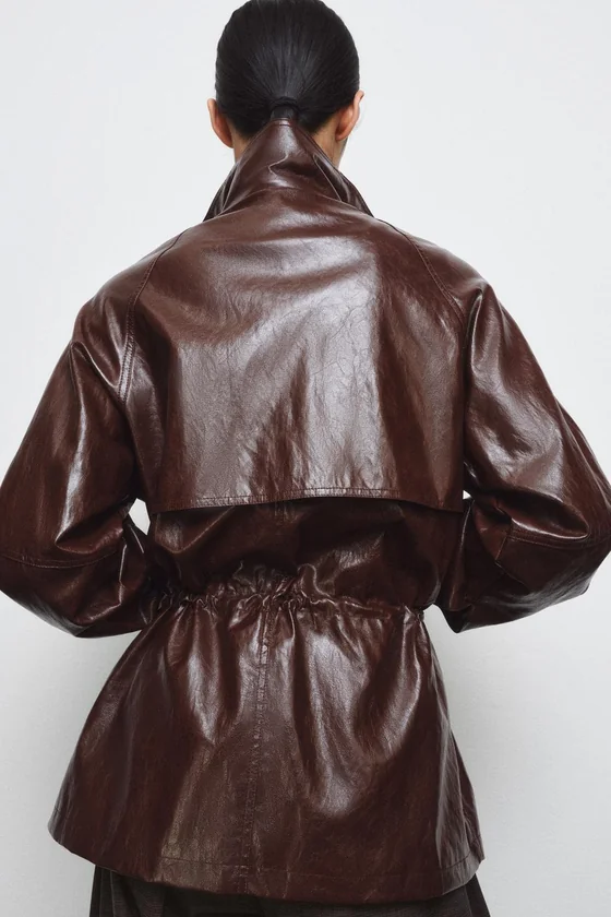 КУРТКА ИЗ ИСКУССТВЕННОЙ КОЖИ — ZW COLLECTION