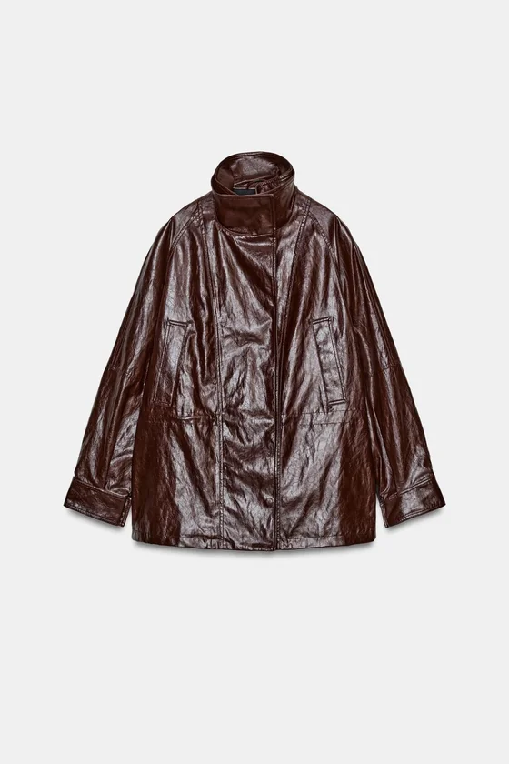 КУРТКА ИЗ ИСКУССТВЕННОЙ КОЖИ — ZW COLLECTION