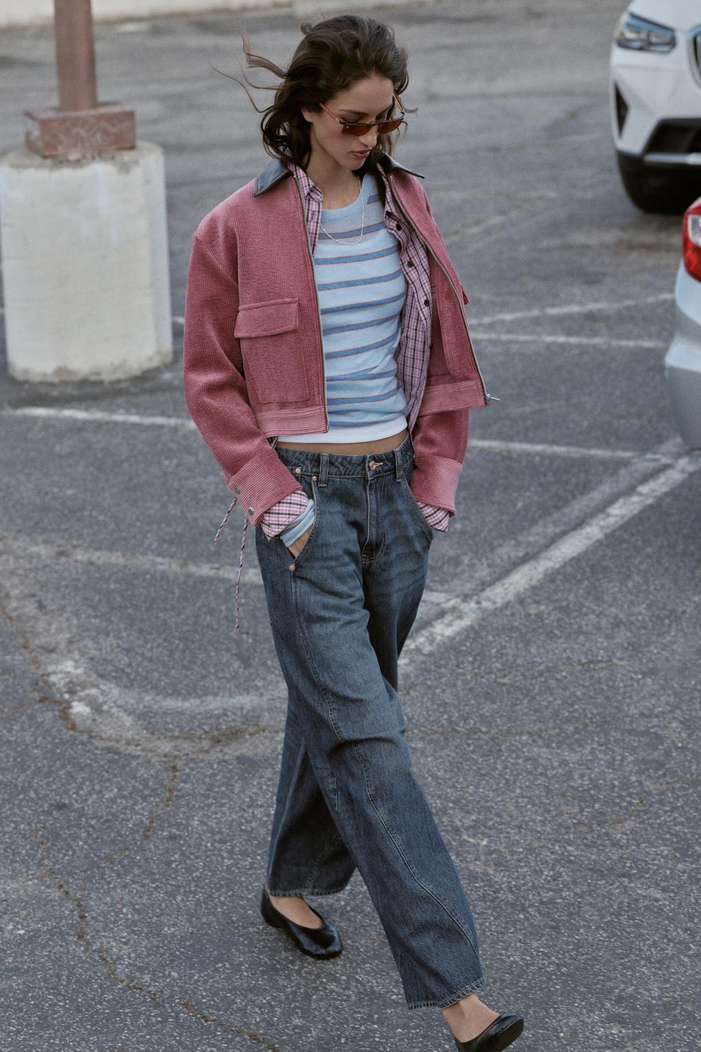 ДЖИНСЫ Z1975 WIDE LEG СВОБОДНОГО КРОЯ СО ШВАМИ