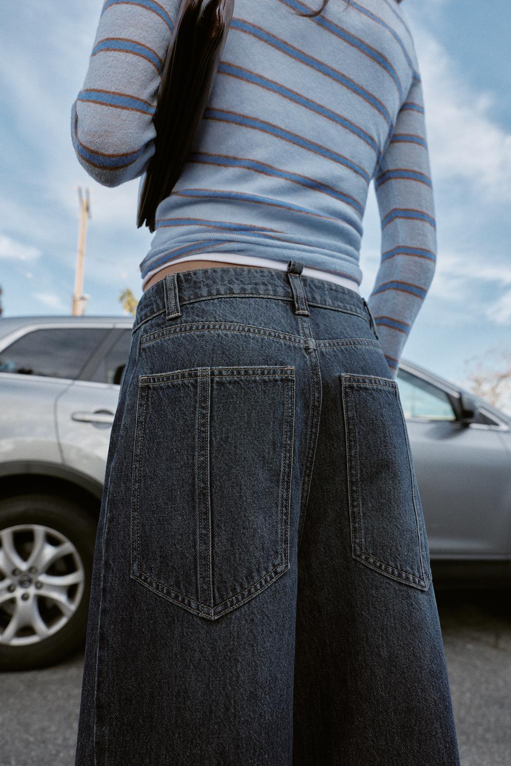 ДЖИНСЫ Z1975 WIDE LEG СВОБОДНОГО КРОЯ СО ШВАМИ