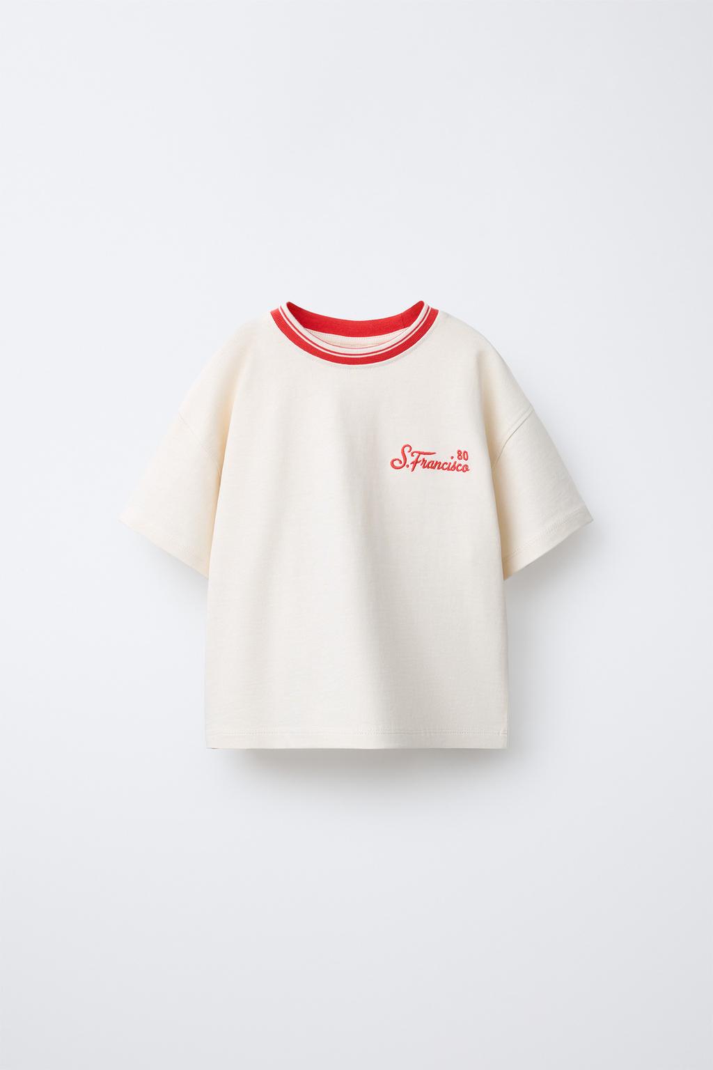 ФУТБОЛКА С ВЫШИТОЙ НАДПИСЬЮ