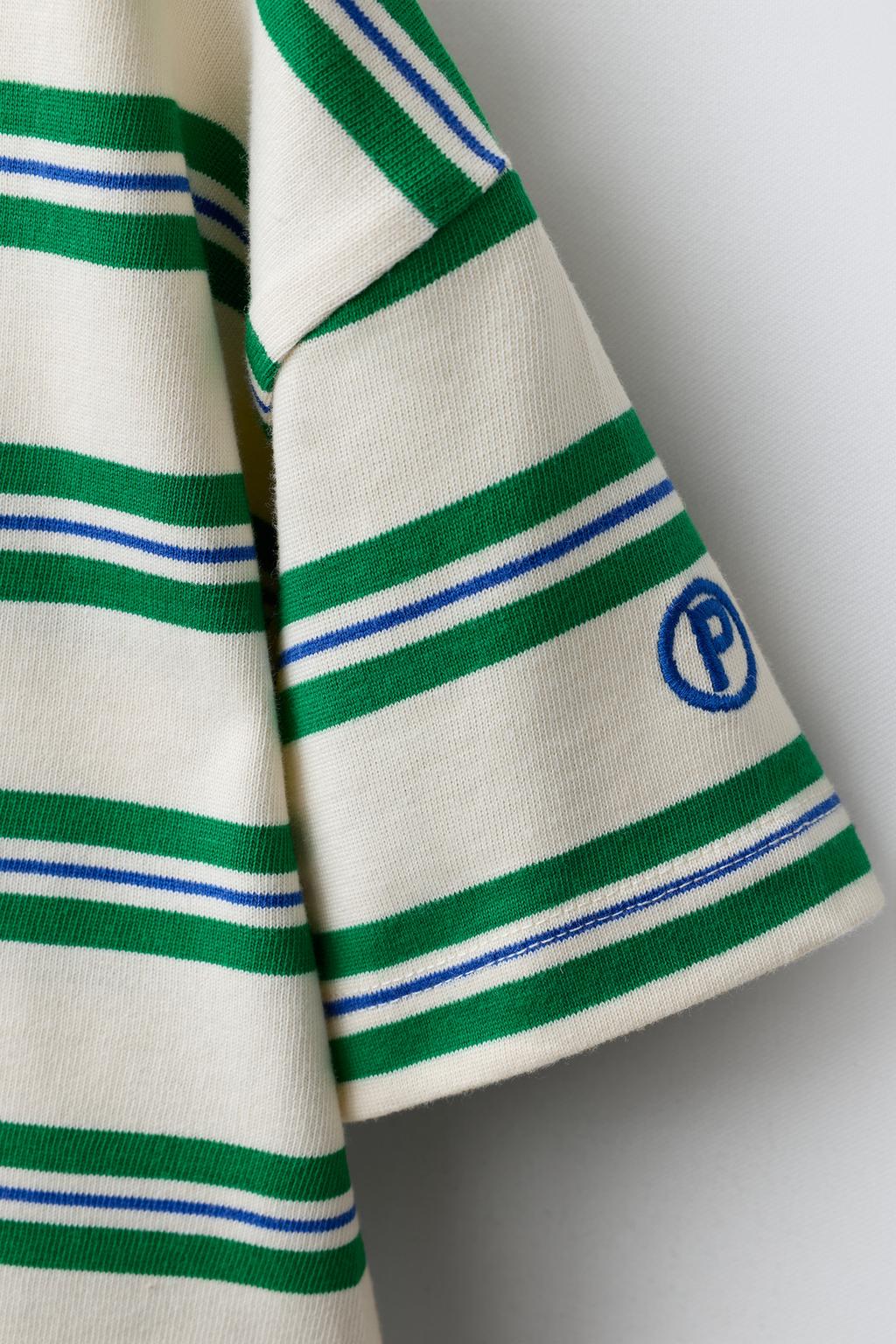 ФУТБОЛКА В ПОЛОСКУ С ВЫШИВКОЙ