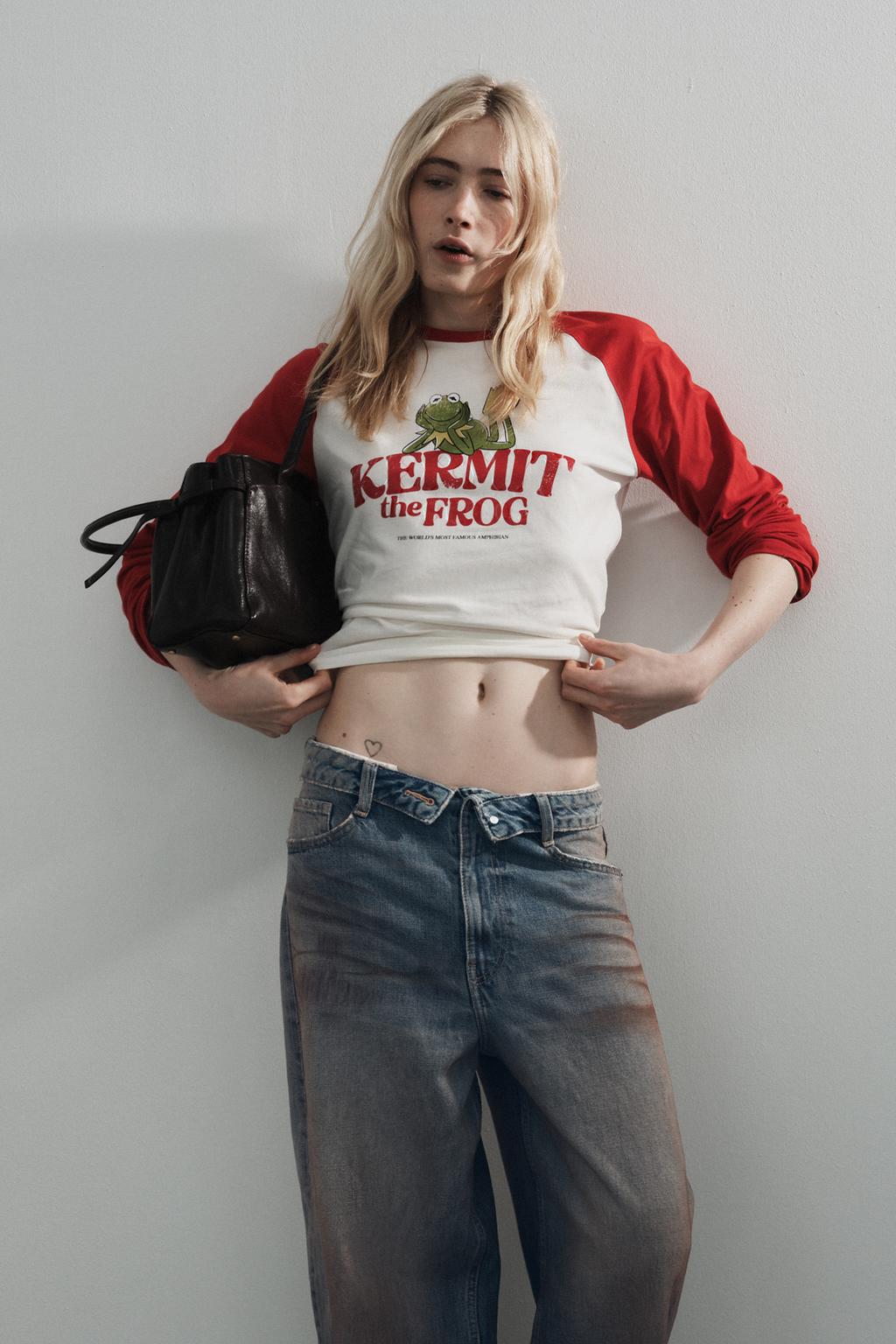 ДЖИНСЫ TRF СО СРЕДНЕЙ ПОСАДКОЙ И ОТВОРОТОМ НА ПОЯСЕ