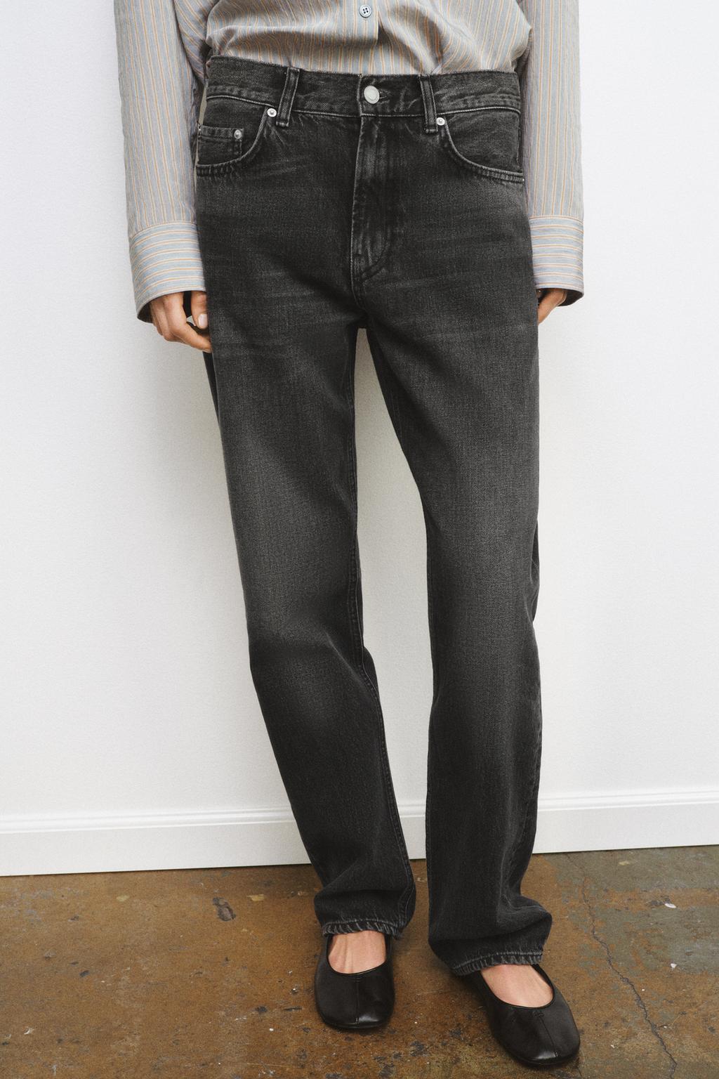 ДЖИНСЫ ПРЯМОГО КРОЯ СО СРЕДНЕЙ ПОСАДКОЙ — ZW COLLECTION