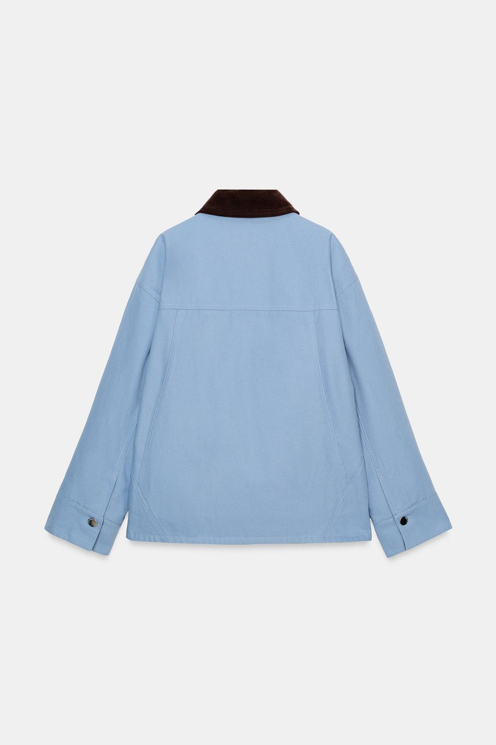 СТЕГАНАЯ КУРТКА С КОМБИНИРОВАННЫМ ВОРОТНИКОМ