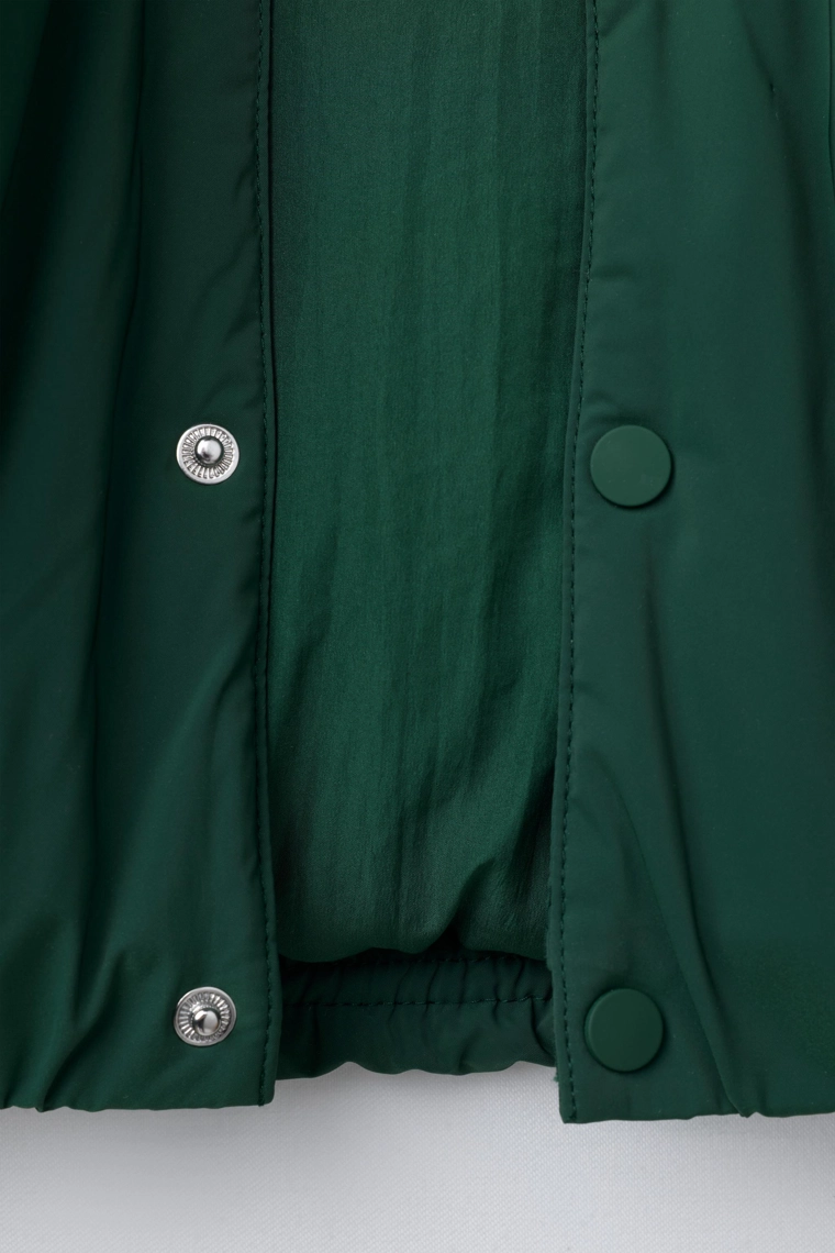 БОМБЕР С ОТСТЕГИВАЮЩИМСЯ ФЛИСОВЫМ КАПЮШОНОМ WATER REPELLENT