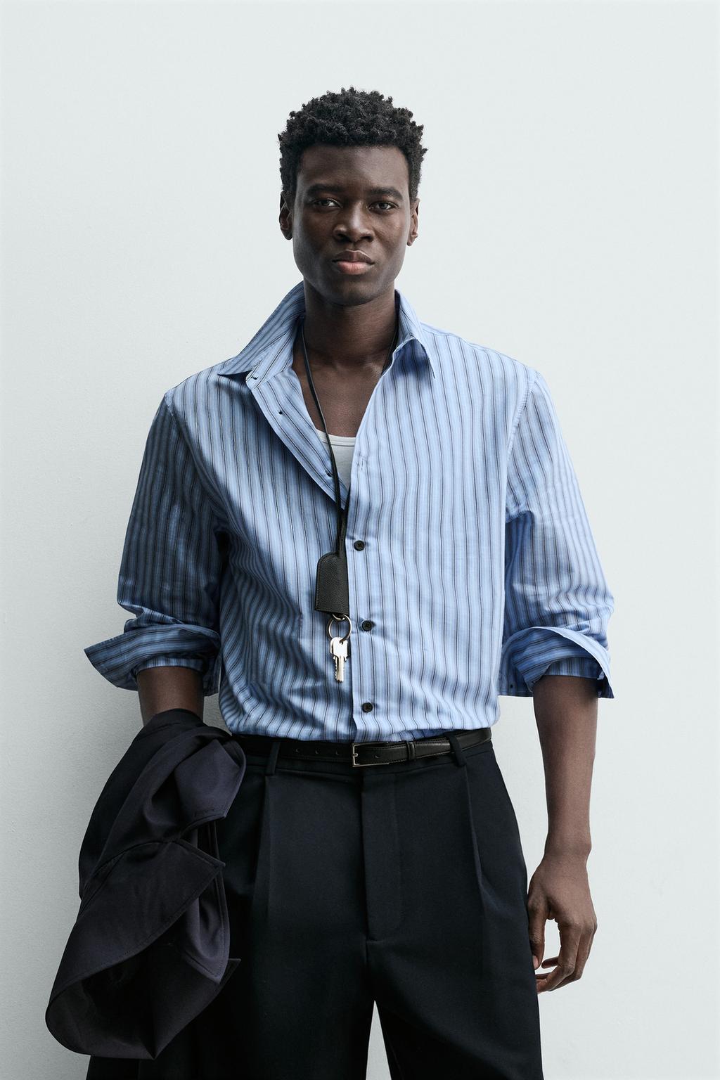 РУБАШКА СВОБОДНОГО КРОЯ В ПОЛОСКУ