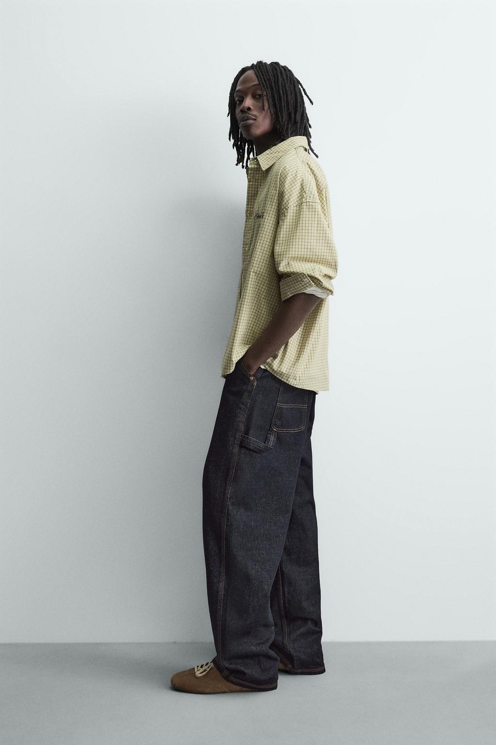 РУБАШКА В КЛЕТКУ С ВЫШИВКОЙ