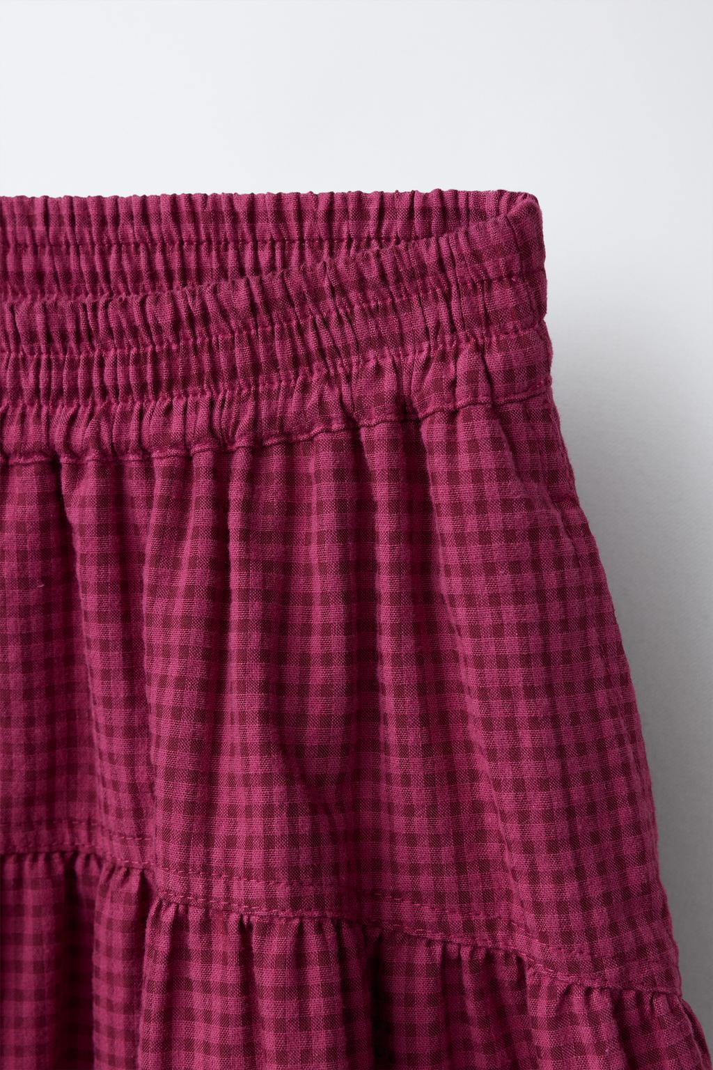 ЮБКА МИДИ В КЛЕТКУ