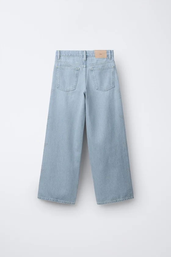 ДЖИНСЫ WIDE LEG СО ЗВЕЗДАМИ