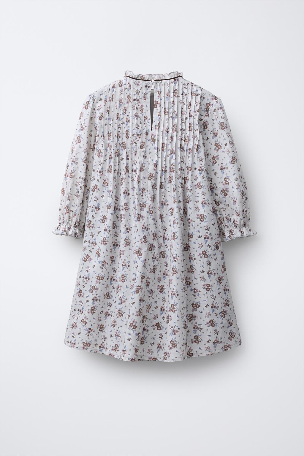 ПЛАТЬЕ В ЦВЕТОЧНЫЙ ПРИНТ С СКЛАДКАМИ