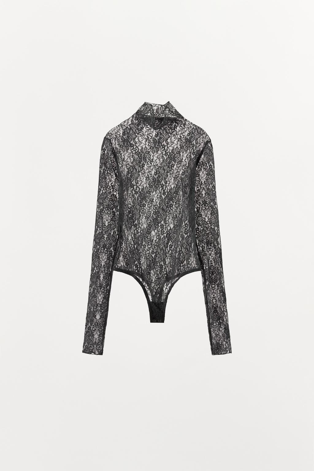 БОДИ С ЦВЕТОЧНОЙ ВЫШИВКОЙ ИЗ КРУЖЕВА