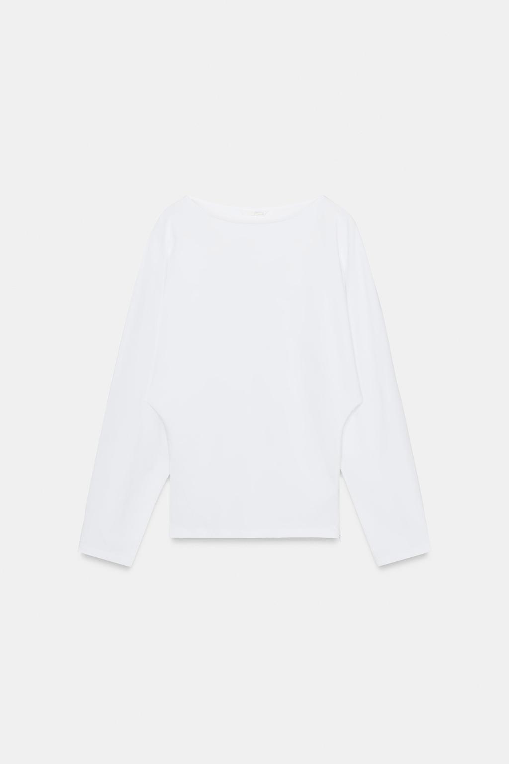 ФУТБОЛКА ИЗ ПЛОТНОГО ХЛОПКА С ДЛИННЫМИ РУКАВАМИ