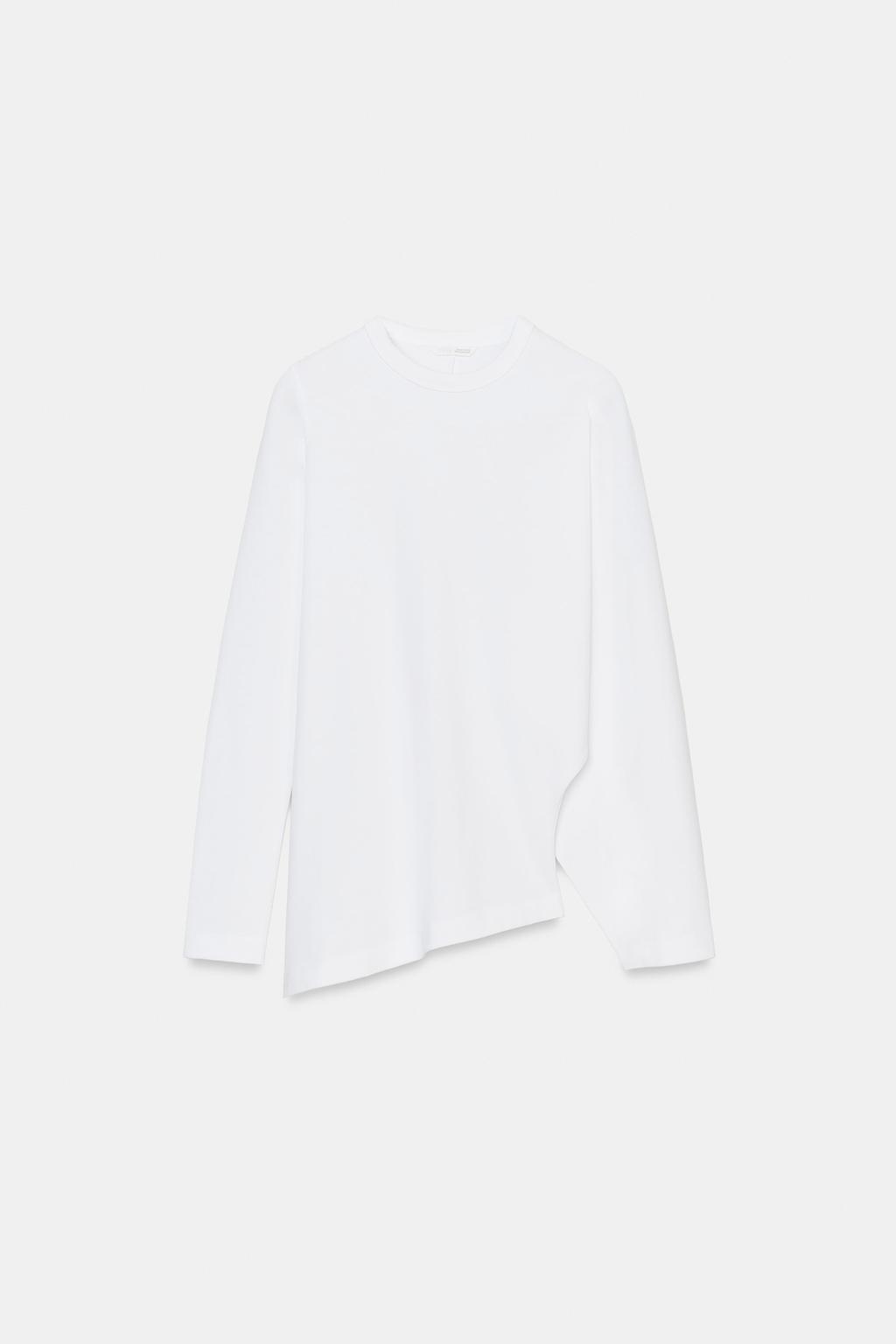 АСИММЕТРИЧНАЯ ФУТБОЛКА С ДЛИННЫМИ РУКАВАМИ