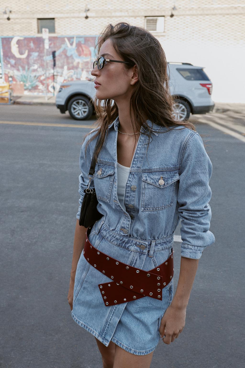 КОРОТКОЕ ДЖИНСОВОЕ ПЛАТЬЕ Z1975