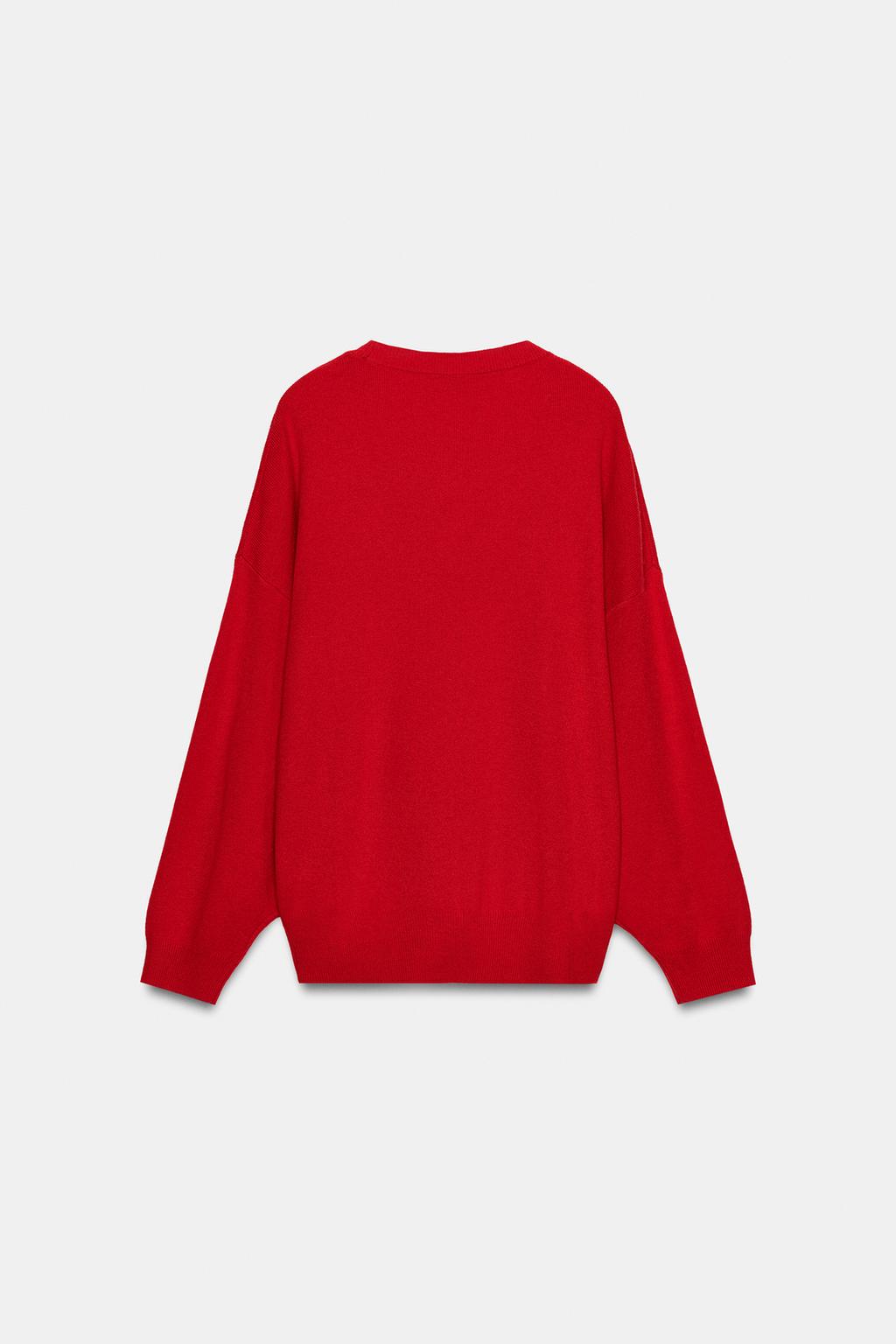 СВИТЕР С ГЛУБОКИМ ВЫРЕЗОМ