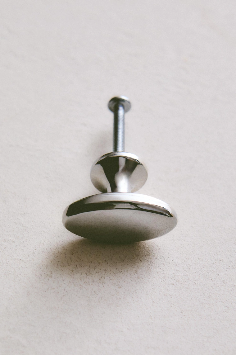 Набор блестящих овальных дверных ручек (набор из 2)