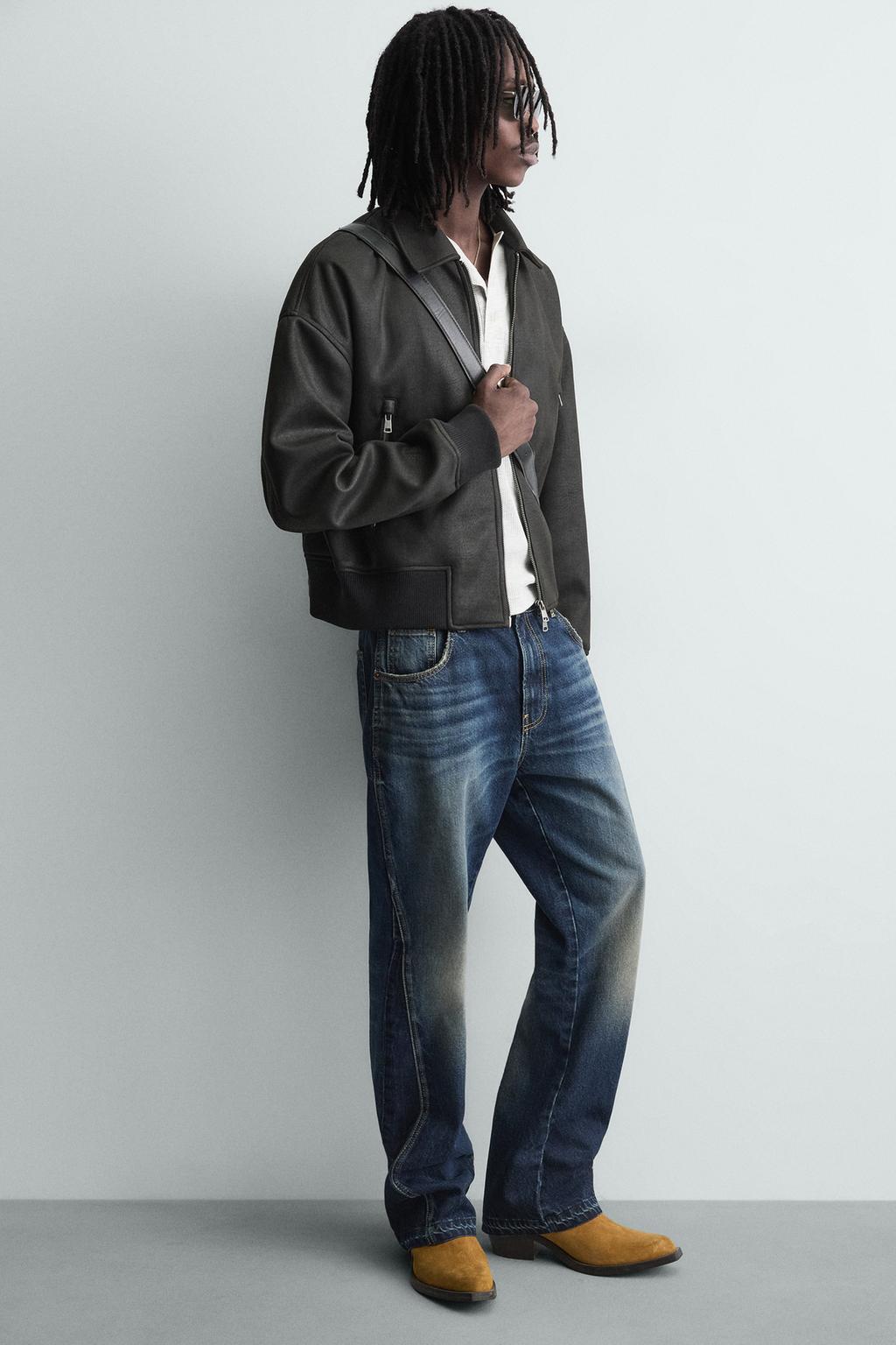 БОМБЕР ИЗ ИСКУССТВЕННОЙ КОЖИ